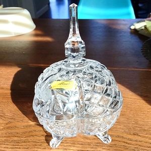 Handcut Lead Crystal Dish West Germany